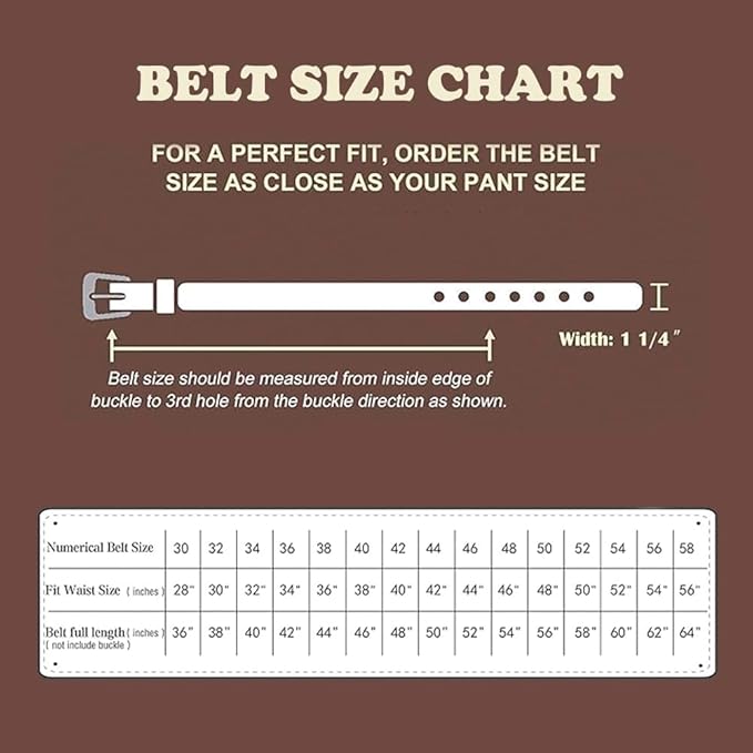 Fabio Valenti Genuine Leather Dress Belts For Men - Mens Belt For Suits, Jeans, Uniform With Single Prong Buckle