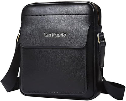 Leathario Crossbody Bag For Men Vegan Leather Shoulder Messenger Purse Sling Satchel Bag For Work Business Travel | Vegan Leather, Purse, For Work, Business, Travel