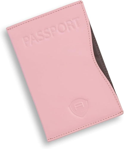 Alban RFID Passport Holder Women Men RFID Blocking Travel Passport Wallet Case Genuine Leather Passport Cover porta pasaporte