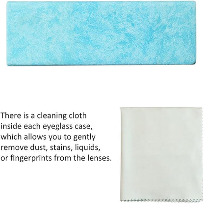 VisionGlobal Hard Shell Eyeglass Case for Eyeglasses and Sunglasses for Men/Women and Kids