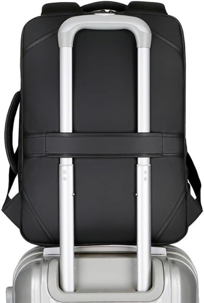 Laptop Backpack, Business Anti Theft Slim Sturdy Laptops Backpack with USB Charging Port, Water Resistant Travel Backpack Computer Bag Gifts for Men & Women Fits 15.6 Inch Notebook-Black