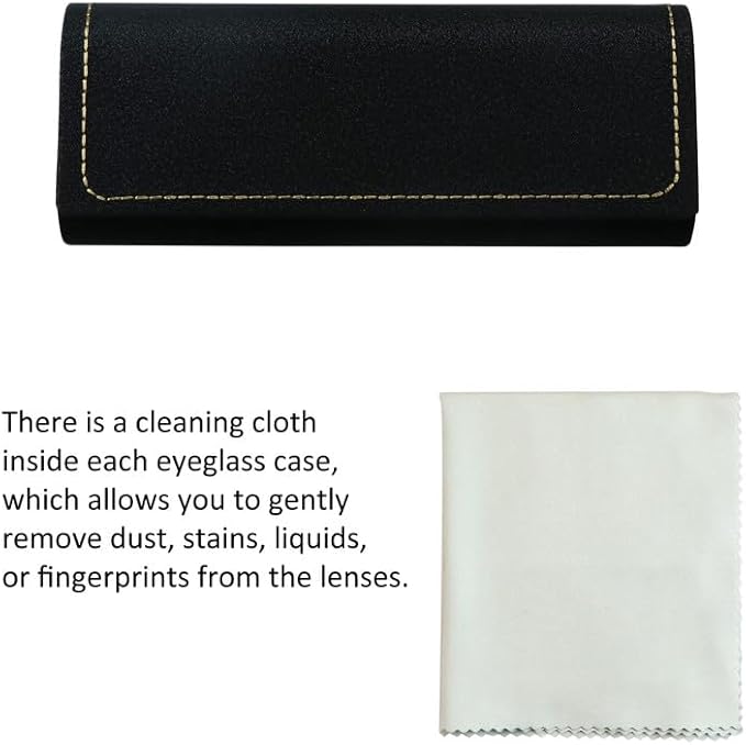 VisionGlobal Hard Shell Eyeglass Case for Eyeglasses and Sunglasses for Men/Women and Kids
