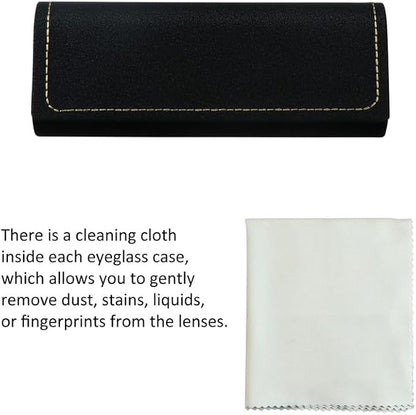 VisionGlobal Hard Shell Eyeglass Case for Eyeglasses and Sunglasses for Men/Women and Kids