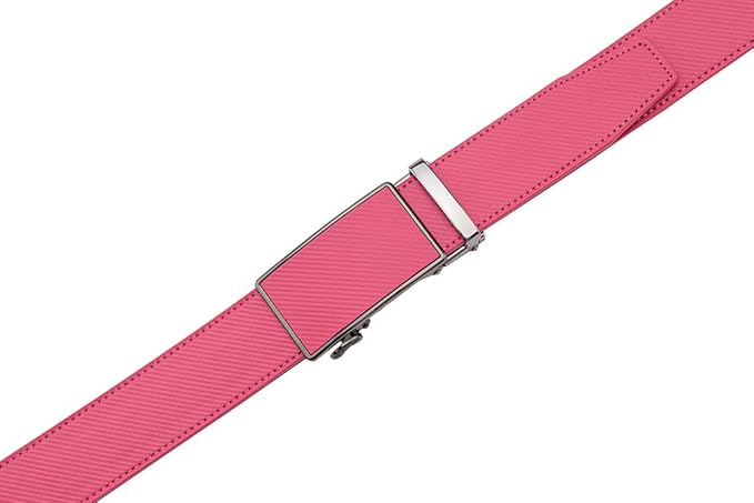 Fabio Valenti Mens Belt,Ratchet Belt Dress with 1 3/8" Genuine Leather with Easier Adjustable Buckle, Trim to Fit
