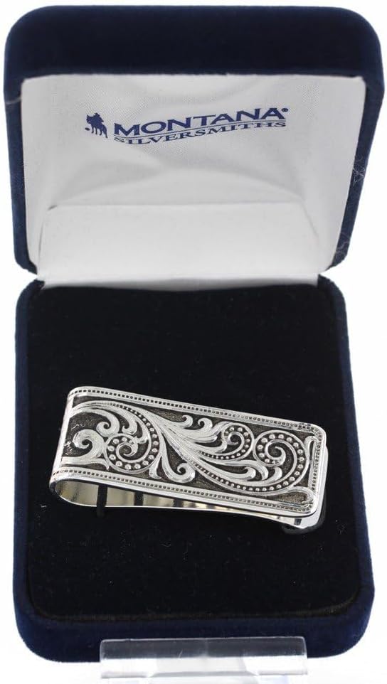 Montana Silversmiths Made in the USA Western Lifestyle Money Clip (Western Lace)