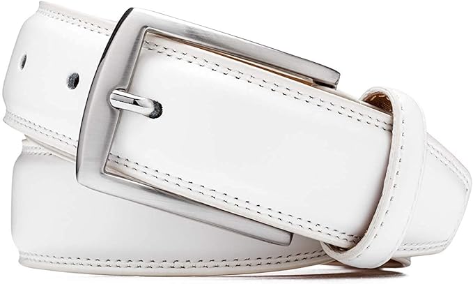 KM Legend Mens Genuine Leather Dress - Classic & Fashion For Work Business And Casual Belt