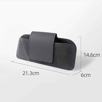 Betterhumz Sunglasses Organizer Box Car Sun Visor Compatible with BMW F20 F22 F23 F30 F34 F32 118i M235i M135i 114d 218i M240i Eyeglasses Holder Storage Case for Alcantara Accessories (carbon leather)