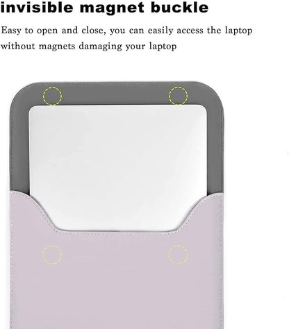 MOSISO Laptop Case 13.3 inch, 13-13.3 inch Laptop Sleeve Compatible with MacBook Neo 13 A18 Pro A3404 /Air 13/Pro 13/Pro 14 M5 M4 M3 M2 M1, Faux Suede Leather Case with Small Bag, Dusty Lilac