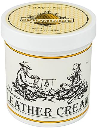 Skidmore’s Original Leather Cream, All Natural Non Toxic Water Repellent Formula Cleans, Conditions, and Protects your Leather, 16 Oz