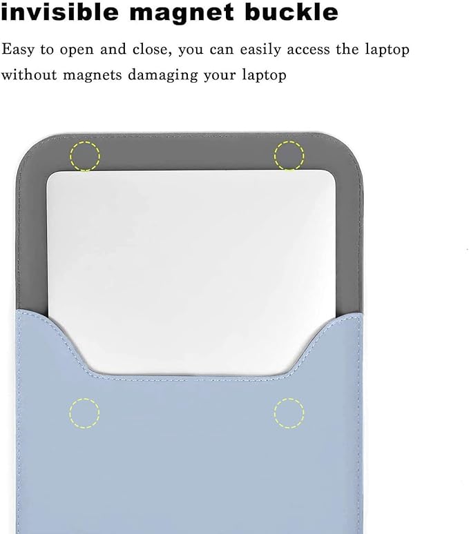 MOSISO Laptop Case 13.3 inch, 13-13.3 inch Laptop Sleeve Compatible with MacBook Neo 13 A18 Pro A3404 /Air 13/Pro 13/Pro 14 M5 M4 M3 M2 M1, Faux Suede Leather Case with Small Bag, Air Blue