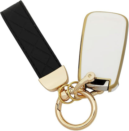 TPU Key Fob Cover fit for Chevy Equinox Cruze Malibu Camaro Trax Impala Sonic for Buick Lacrosse Trunk GMC Key Fob