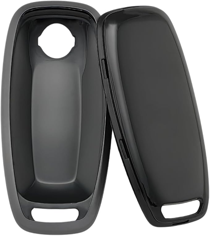 REPROTECTING TPU Key Fob Cover Compatible with Nissan Pathfinder Rogue Kicks (Matte Black/Matte Black, 5 Buttons/TPU)