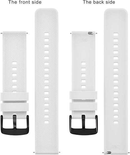 BISONSTRAP Watch Strap 18mm 19mm 20mm 21mm 22mm, Quick Release Silicone Watch Bands for Men Women