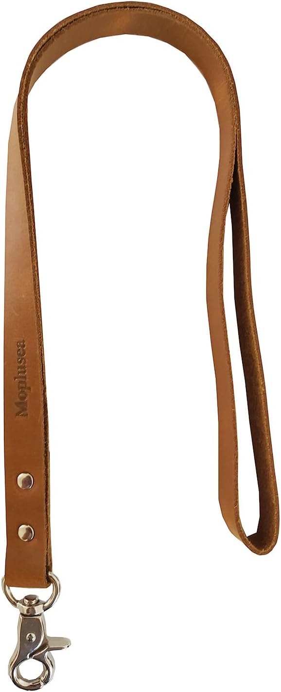 Genuine Leather Lanyards For Id Badges Holder And Keys Boho Neck Lanyard With Clip For Women Men Office Teachers