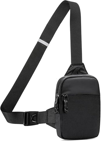 Mini Sling Bag for Men Crossbody,Small Chest Bag Casual Trendy Waterproof Lightweight Phone Crossover Daypack