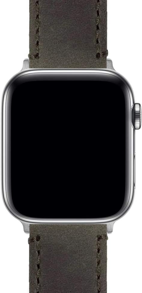 BARTON WATCH BANDS - Top Grain Leather Watch Bands Compatible with Apple Watch Models - 1, 2, 3, 4, 5, 6, 7, 8, 9, 10, SE, Ultra & Ultra 2