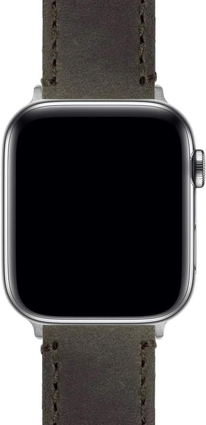 BARTON WATCH BANDS - Top Grain Leather Watch Bands Compatible with Apple Watch Models - 1, 2, 3, 4, 5, 6, 7, 8, 9, 10, SE, Ultra & Ultra 2