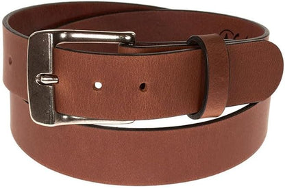 Men's Leather Belt, Made in USA, Full-Grain Leather, Casual Everyday Wear Belts, Amish Handmade 1.5" Width