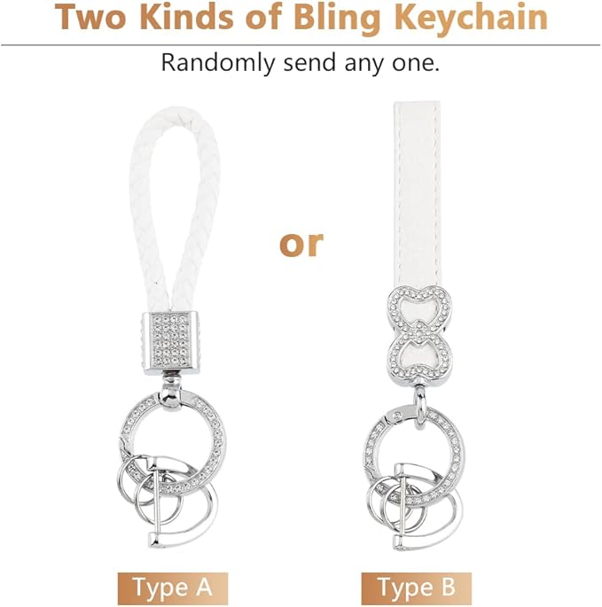 PIFOOG White Key Fob Cover for Kia Niro Forte Optima Sorento Rio Soul Sportage Accessories Soft TPU Car Keys Shells Cases 4 Button Full Covers Protector Keychain Girly Women