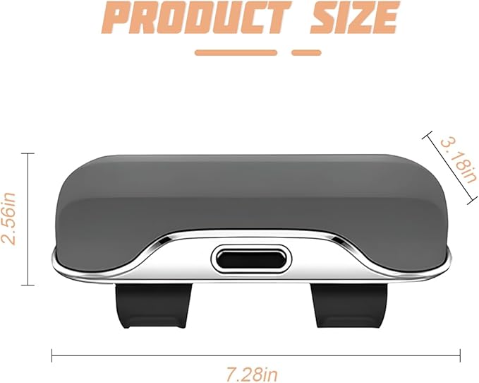 zipelo Sunglasses Holder for Car Sun Visor, Protective Automotive Eyeglasses Storage Case Hanger, Soft Vehicle Interior Glasses Organizer Box Accessories, Universal for SUV Sedan Truck (Gray)