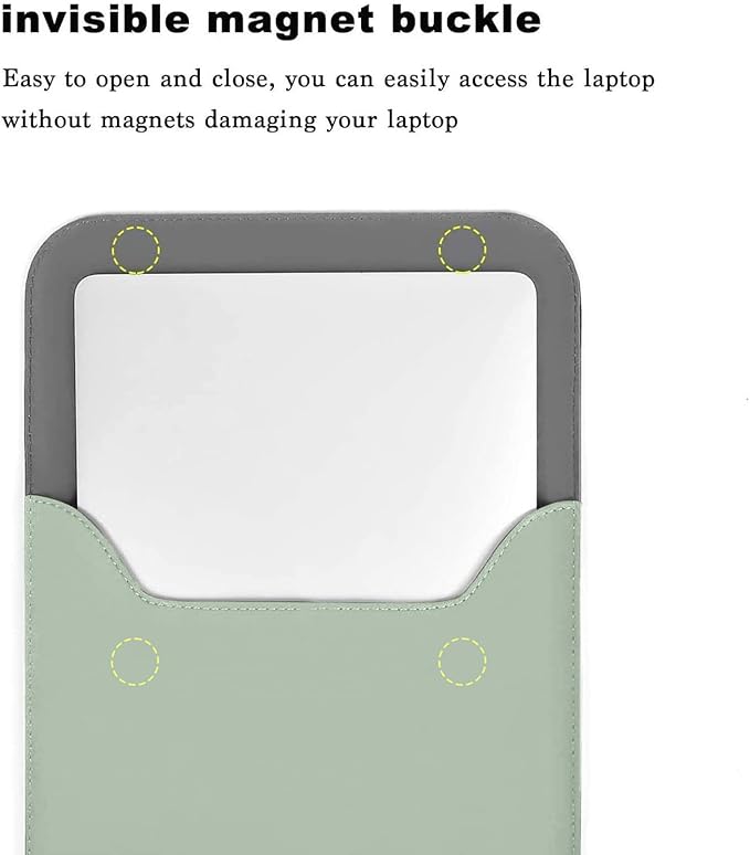 MOSISO Laptop Case 13.3 inch, 13-13.3 inch Laptop Sleeve Compatible with MacBook Neo 13 A18 Pro A3404 /Air 13/Pro 13/Pro 14 M5 M4 M3 M2 M1, Faux Suede Leather Case with Small Bag, Mint Green
