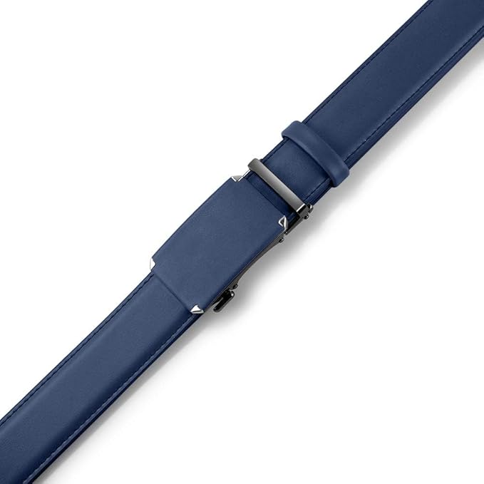 DOOPAI Belt Men, Ratchet Dress Adjustable 1 3/8" Sliding Leather Designer, Size Length Can be Cut, with Gift Box