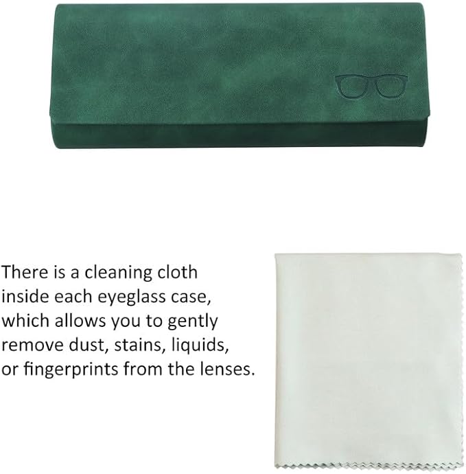 VisionGlobal Hard Shell Eyeglass Case for Eyeglasses and Sunglasses for Men/Women and Kids