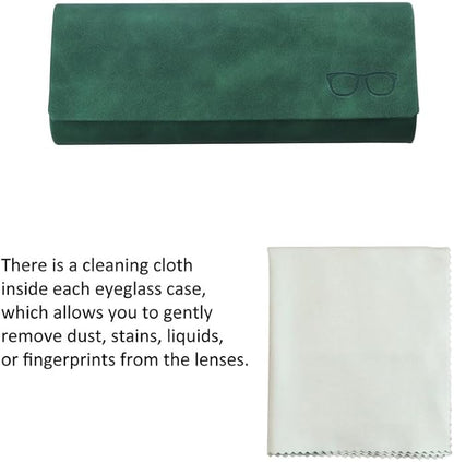 VisionGlobal Hard Shell Eyeglass Case for Eyeglasses and Sunglasses for Men/Women and Kids