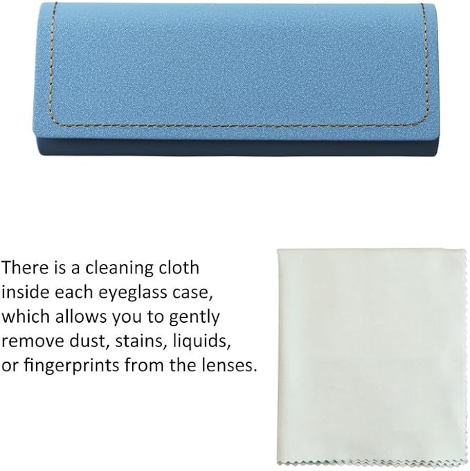 VisionGlobal Hard Shell Eyeglass Case for Eyeglasses and Sunglasses for Men/Women and Kids