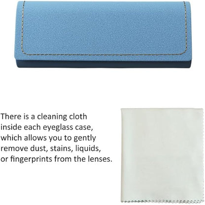 VisionGlobal Hard Shell Eyeglass Case for Eyeglasses and Sunglasses for Men/Women and Kids