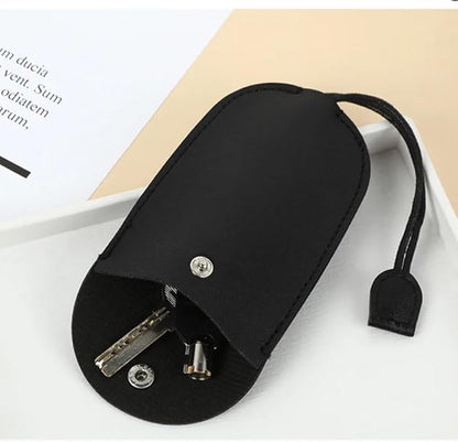 4 Pack Car Key Case Pull Out Key Holder Protector PU Leather Non Scratch Key Fob Case Protective Cover Organizer for Key Fob Keyless Entry Remote Control House Keys Garage Door Opener Remote