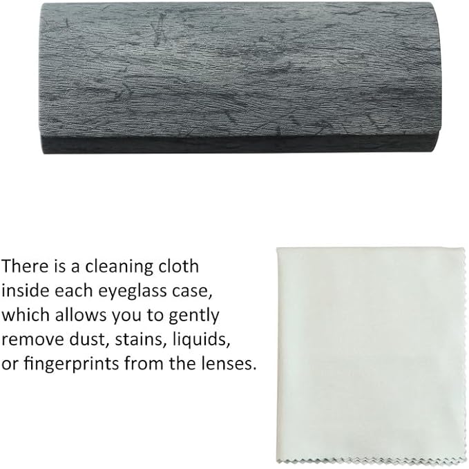 VisionGlobal Hard Shell Eyeglass Case for Eyeglasses and Sunglasses for Men/Women and Kids