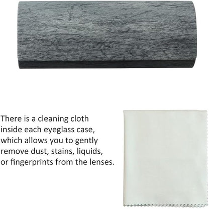 VisionGlobal Hard Shell Eyeglass Case for Eyeglasses and Sunglasses for Men/Women and Kids