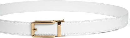 Founders & C Men's Leather Ratchet Comfort Click Belt Dress with Slide Buckle -Adjustable Trim to Fit
