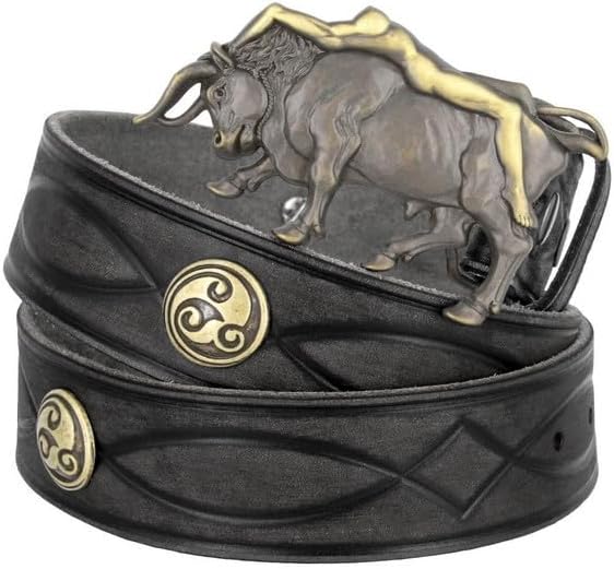 Genuine Full Grain Western Engraved Tooled Leather Strap or Belt 1-1/2" Wide