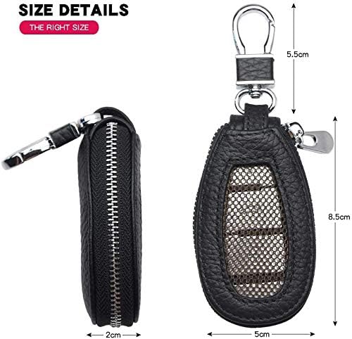 Universal Premium Car Key Fob Case Genuine Leather Car Smart Key fob Holder for Remote Key Fob
