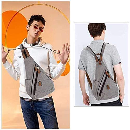 Sling Bag Crossbody Backpack Shoulder Casual Daypacks Rucksack for Men&Women Outdoor Cycling Hiking Travel Army Green