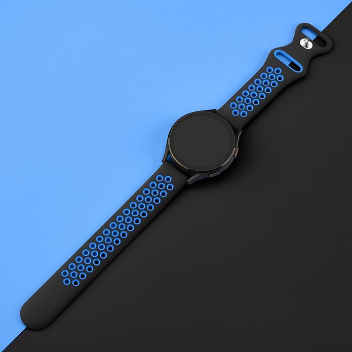 Meliya 20mm 22mm Watch Bands Quick Release Replacement Wristband, Soft Silicone Bands Breathable Sport Replacement Straps for Men Women