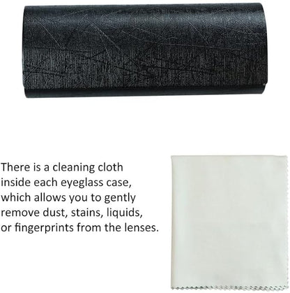 VisionGlobal Hard Shell Eyeglass Case for Eyeglasses and Sunglasses for Men/Women and Kids