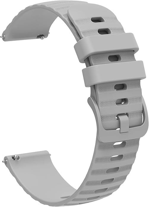 FanTEK Compatible with 18mm 20mm 22mm Watch Bands Quick Release Replacement Wristband, Silicone Sport Bands for Men Women