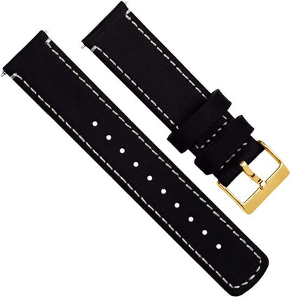 BARTON WATCH BANDS - Top Grain Leather Watch Bands Compatible with Apple Watch Models - 1, 2, 3, 4, 5, 6, 7, 8, 9, 10, SE, Ultra & Ultra 2