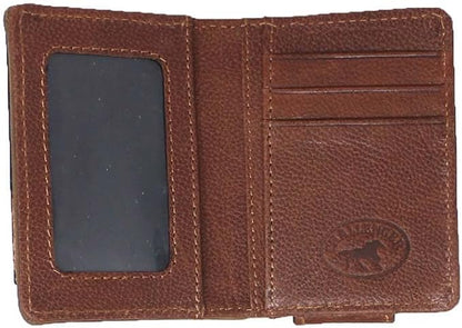 CHALLENGER Men's Western Antique Floral Tooled Magnetic Money Clip Minimalist Wallet 18RTW80M