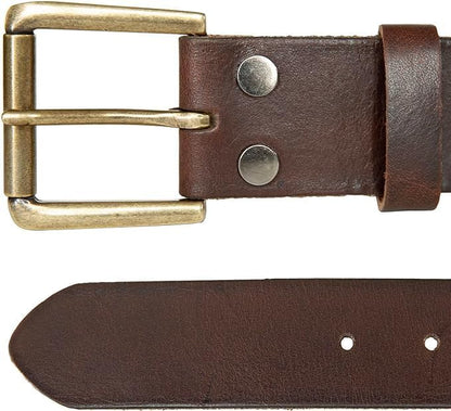 Lucky Brand Men's Jeans Leather Belt| Classic| Casual| Dress| Everyday| American Heritage| Genuine Leather| Metal Buckle
