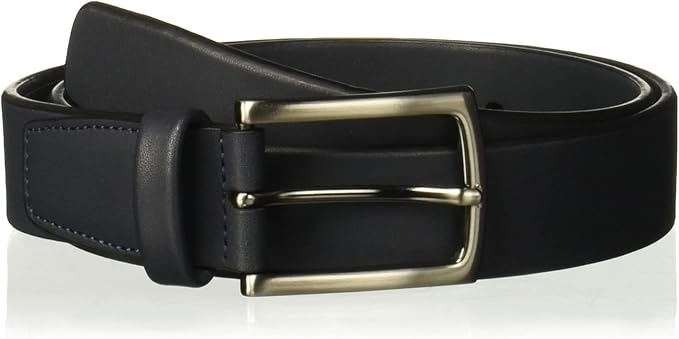 Perry Ellis Men's Tubular Leather Dress Belt