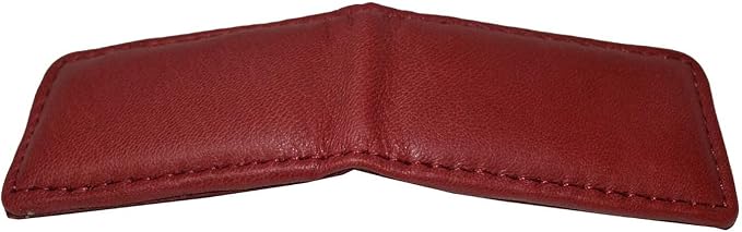 LB LEATHERBOSS Men's New Leather Strong Magnetic Money Clip