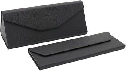 Real Sic Glasses Case for Men and Women - Magnetic Folding Hard Shell Sunglass Holder - Inspired by Solid Color