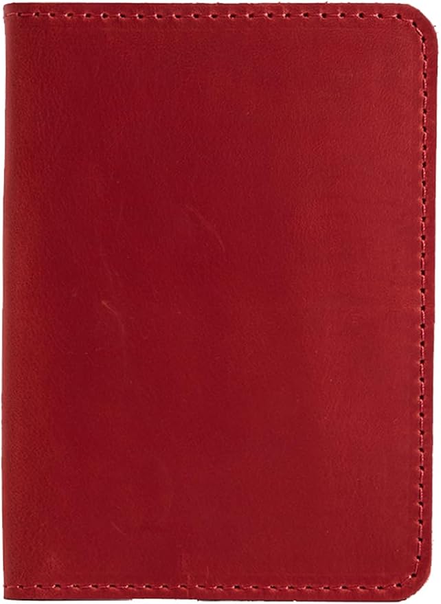 INCARNE US Leather Passport Holder for Travel - Passport Case - Passport Wallet for Men - Passport Cover for Women Sleeve Protector - Travel Essentials Vacation Luggage Travel Gifts - Vintage Red