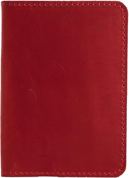 INCARNE US Leather Passport Holder for Travel - Passport Case - Passport Wallet for Men - Passport Cover for Women Sleeve Protector - Travel Essentials Vacation Luggage Travel Gifts - Vintage Red