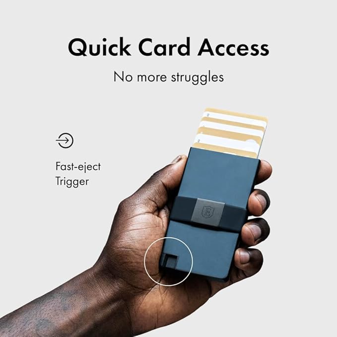 Ekster Aluminum Cardholder Wallet for Men | Metal Wallets with RFID Blocking Layer | Slim & Minimalist Aluminum Wallet with Push Button for Quick Card Access