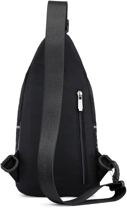 Hebetag Leather Sling Bag Crossbody Backpack for Men Women Travel Outdoor Camping